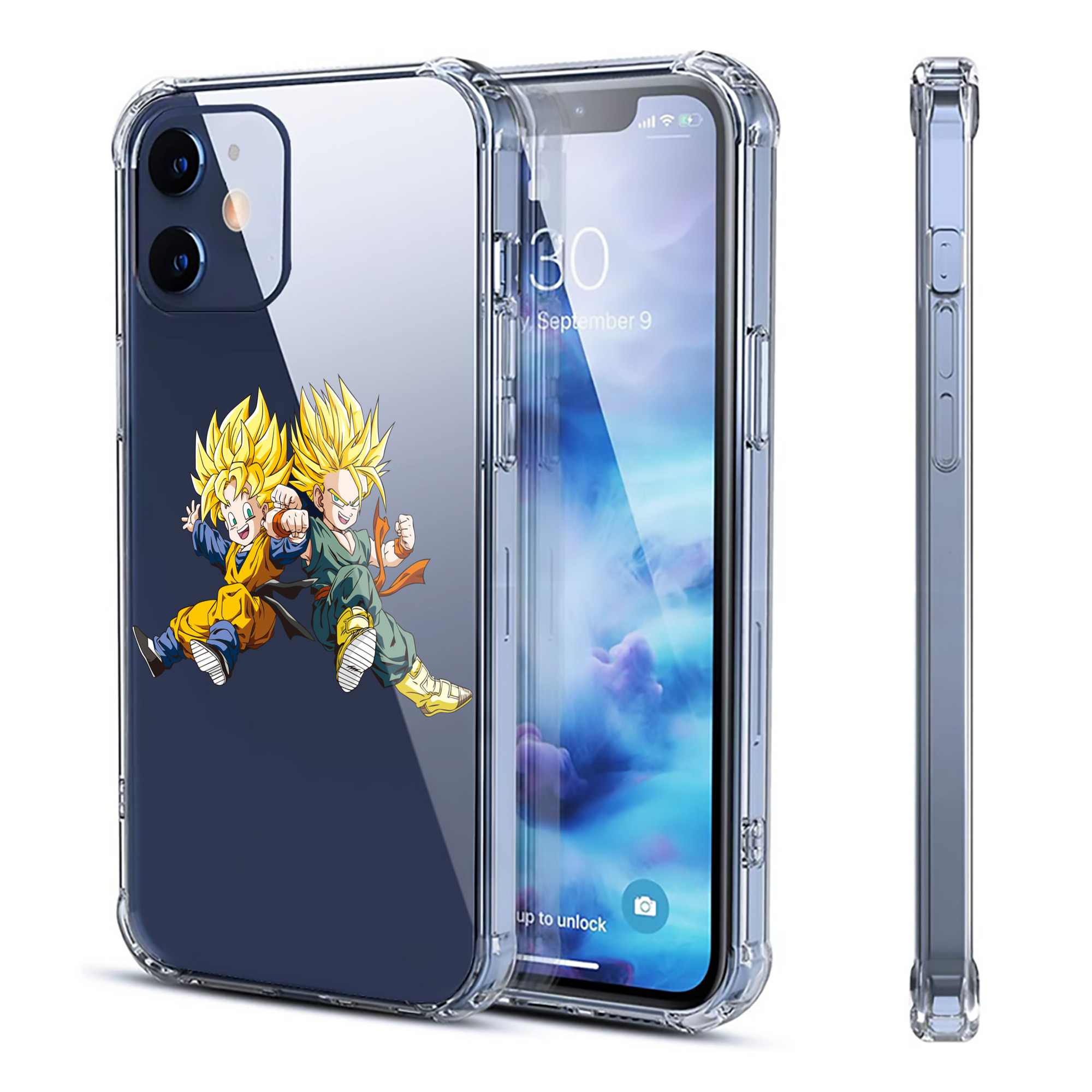 （画像用） ドラゴンボール 孫悟空（そん ごくう）Son Goku カカロット DRAGON BALL Kakarotto 【iPhone 12シリーズ対応】透明スマホケース（クリアソフトケース）